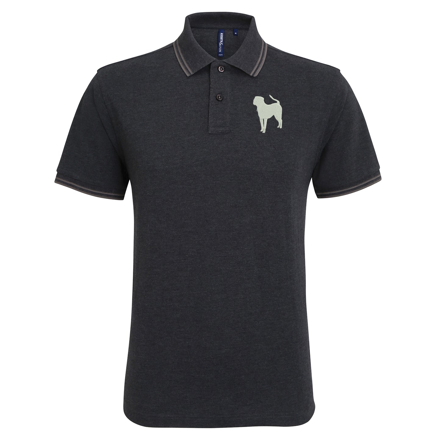 Pit Bull Embroidered Tipped Polo Shirt