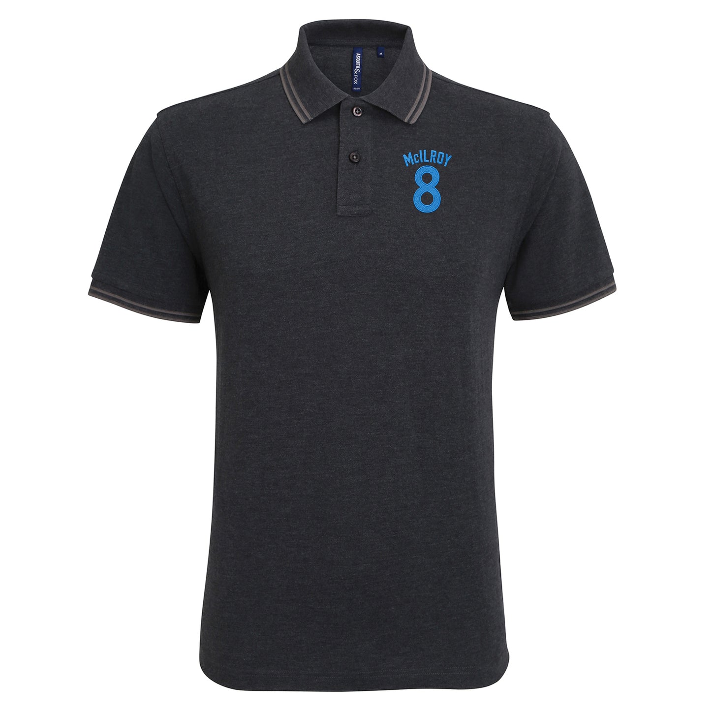 Jimmy McIlroy Burnley Football Tipped Polo Shirt