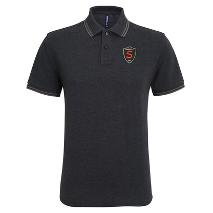 Retro Singers FC Embroidered Tipped Polo Shirt