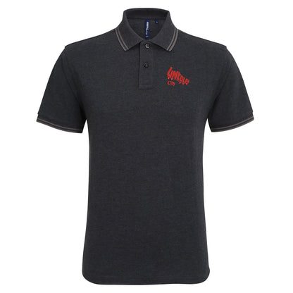 Retro Lincoln 1975 Embroidered Tipped Polo Shirt