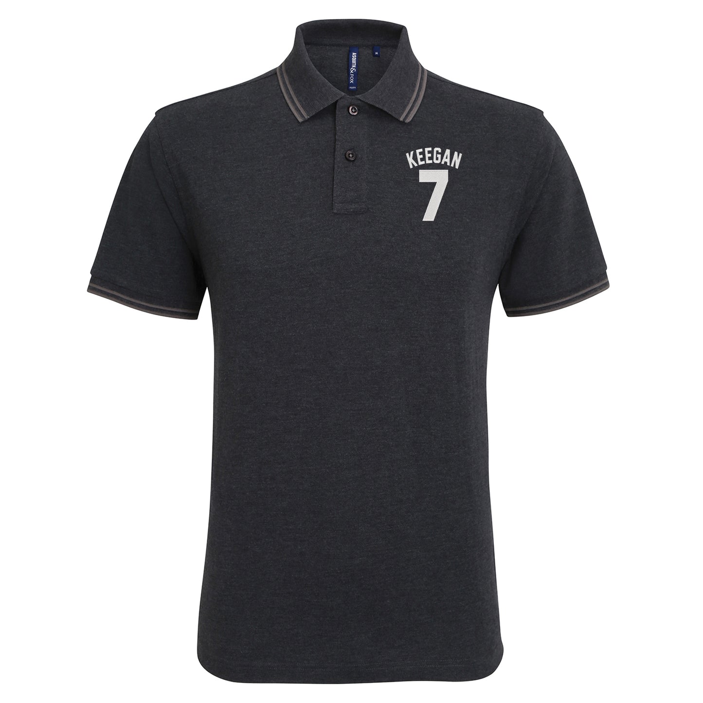 Kevin Keegan Football Tipped Polo Shirt 