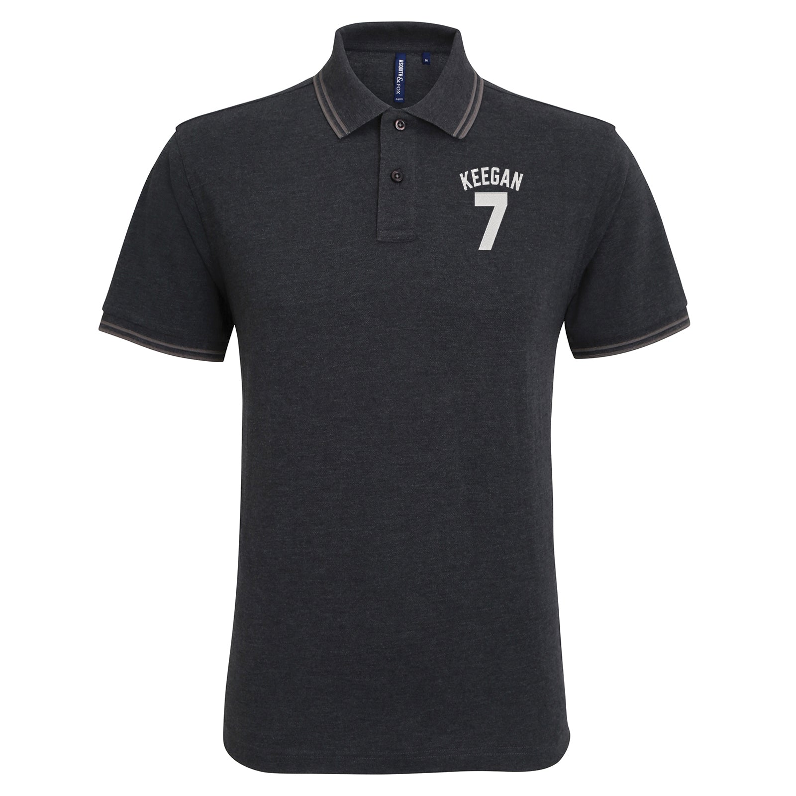 Kevin Keegan Football Tipped Polo Shirt 
