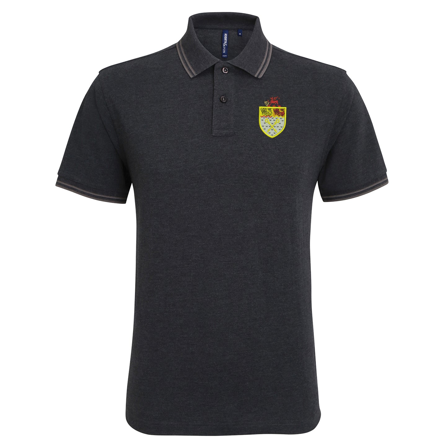 Retro Wrexham 1967 Embroidered Tipped Polo Shirt