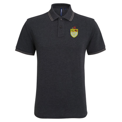 Retro Wrexham 1967 Embroidered Tipped Polo Shirt