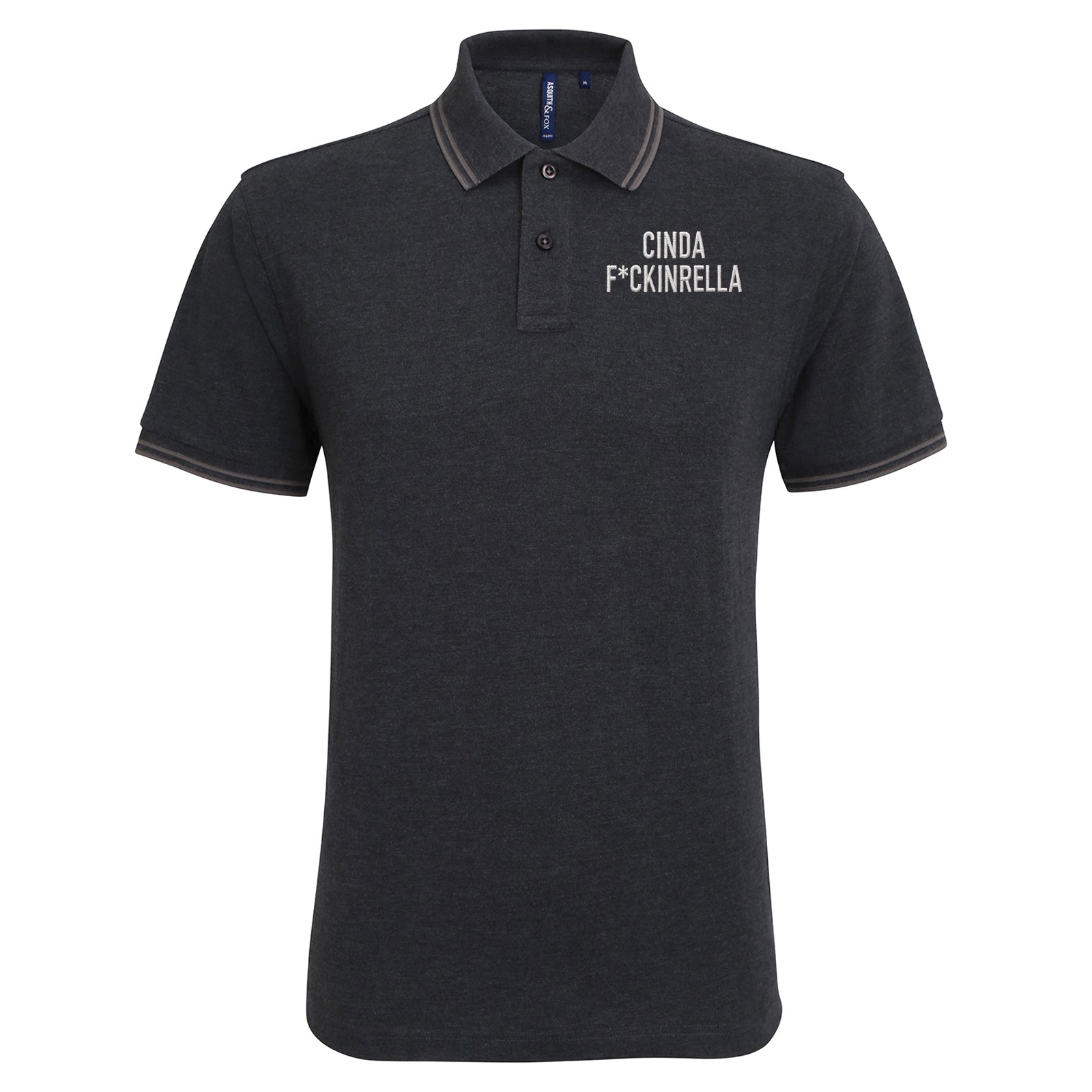 Cinder Fckinrella Tipped Polo Shirt