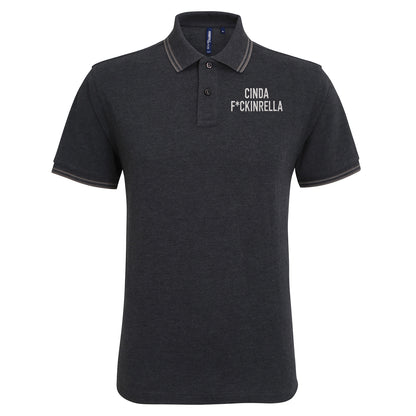 Cinder Fckinrella Tipped Polo Shirt