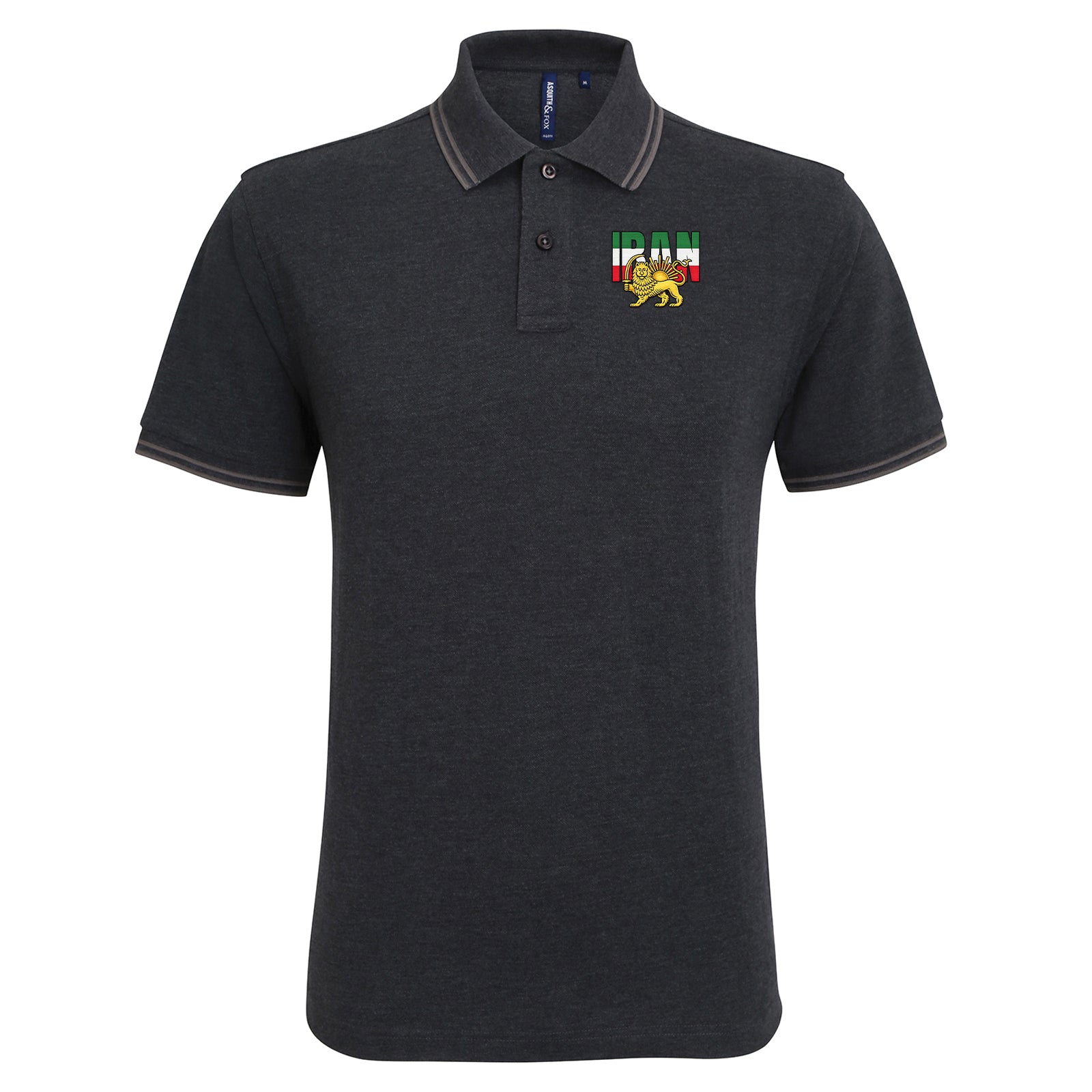 Iran Flag Tipped Polo Shirt