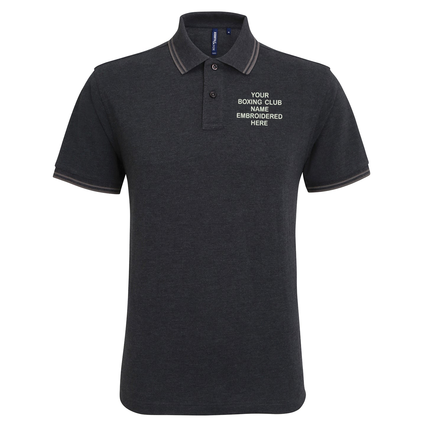 Personalised Boxing Club Tipped Polo Shirt