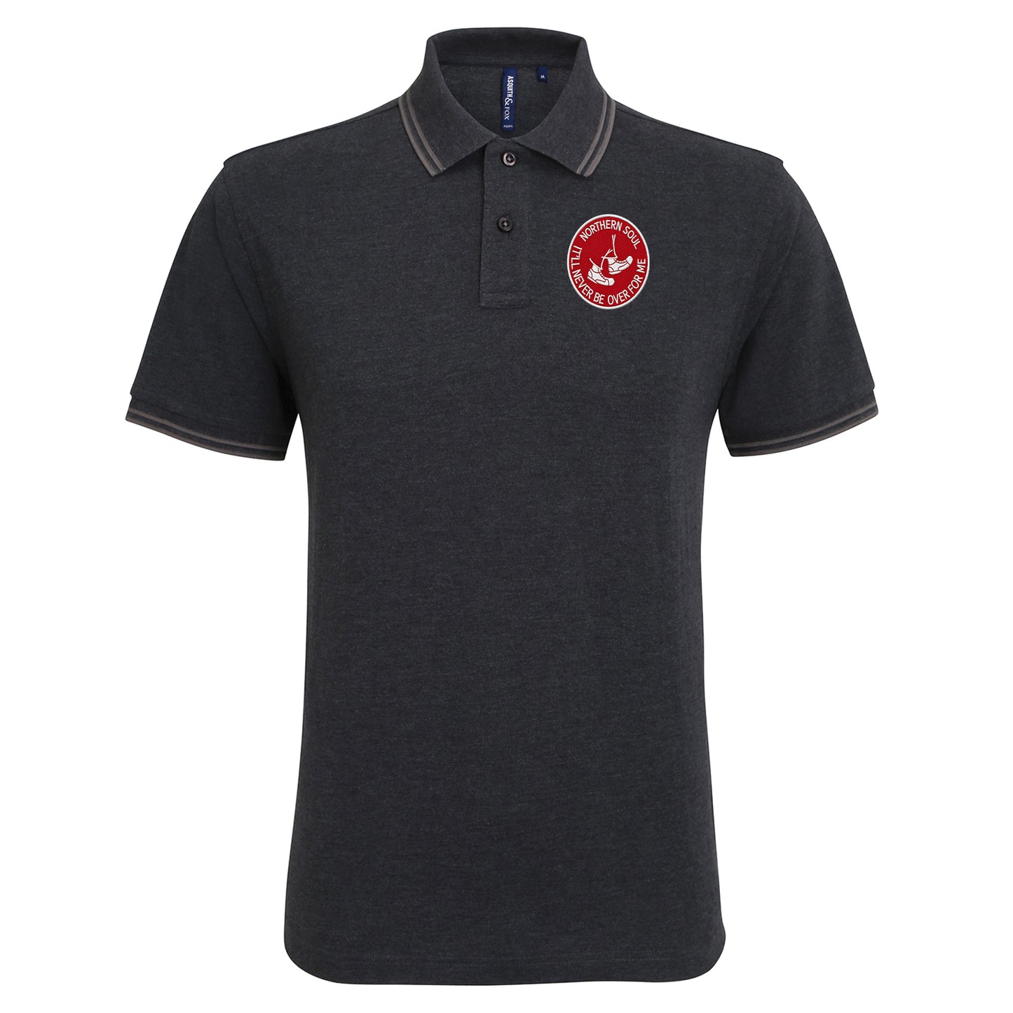 Northern Soul It'll Never Be Over for Me Tipped Polo Shirt