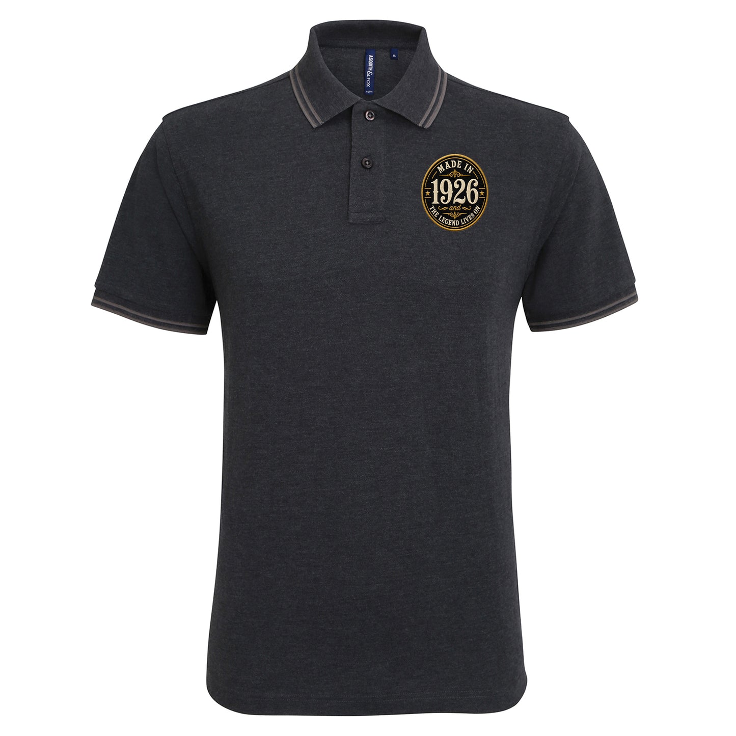 Made in 1926 Birthday Tipped Polo Shirt 
