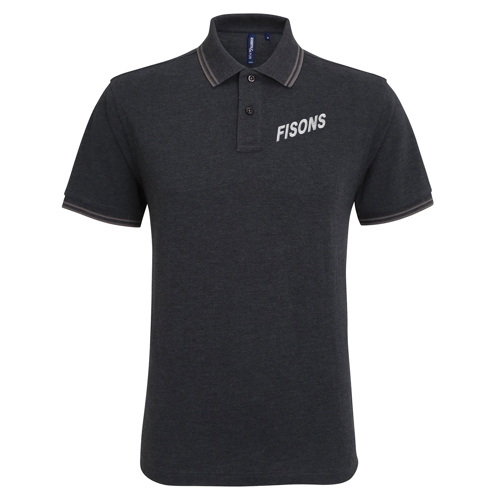 Retro Fisons Ipswich Town Football Tipped Polo Shirt