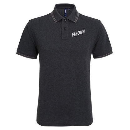 Retro Fisons Ipswich Town Football Tipped Polo Shirt