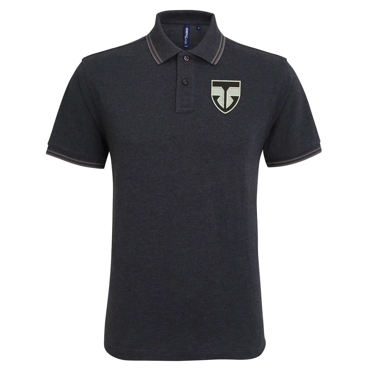 Retro Ayr United Embroidered Tipped Polo Shirt