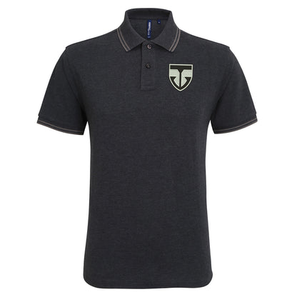 Retro Ayr United Embroidered Tipped Polo Shirt