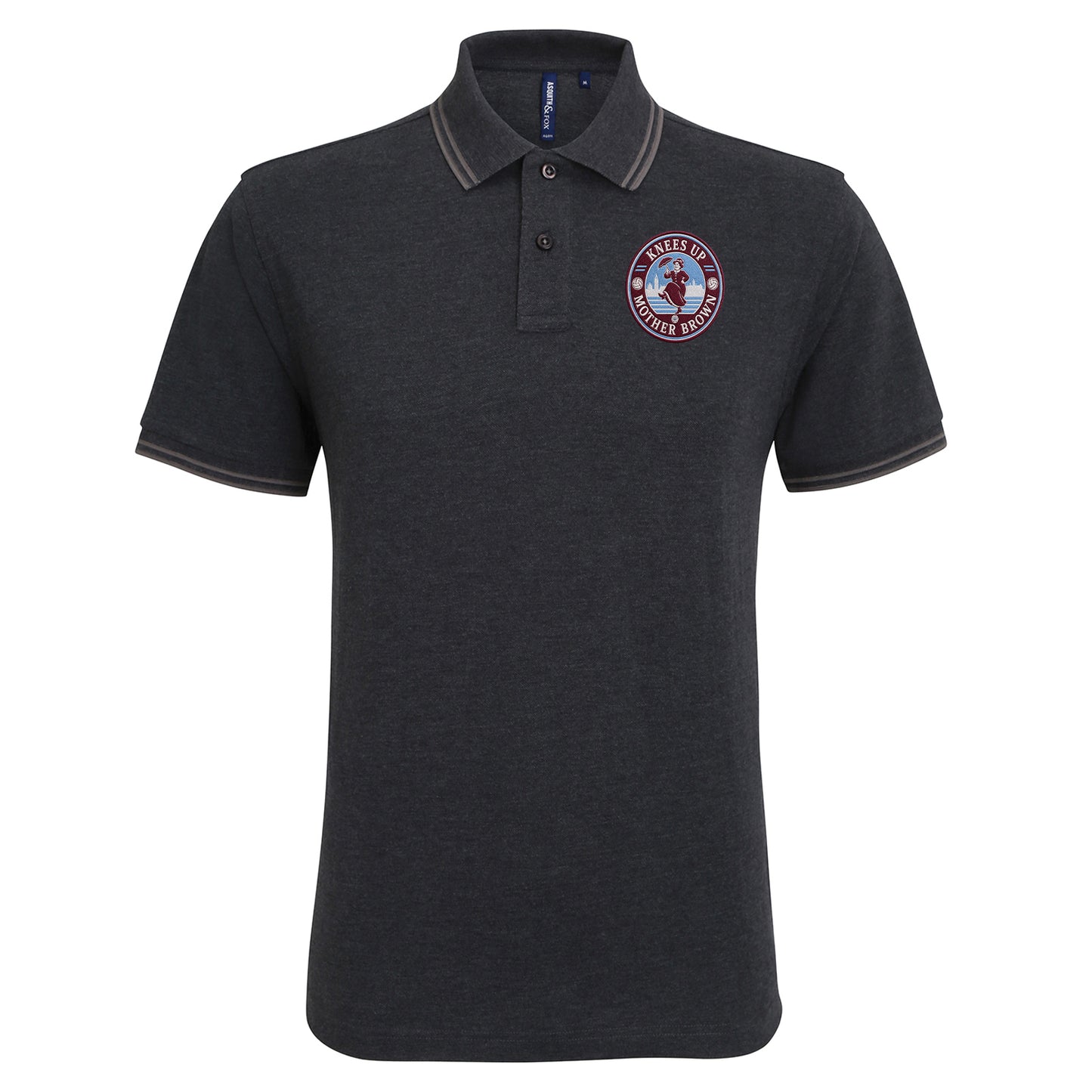 Knees Up Mother Brown West Ham KUMB Tipped Polo Shirt 