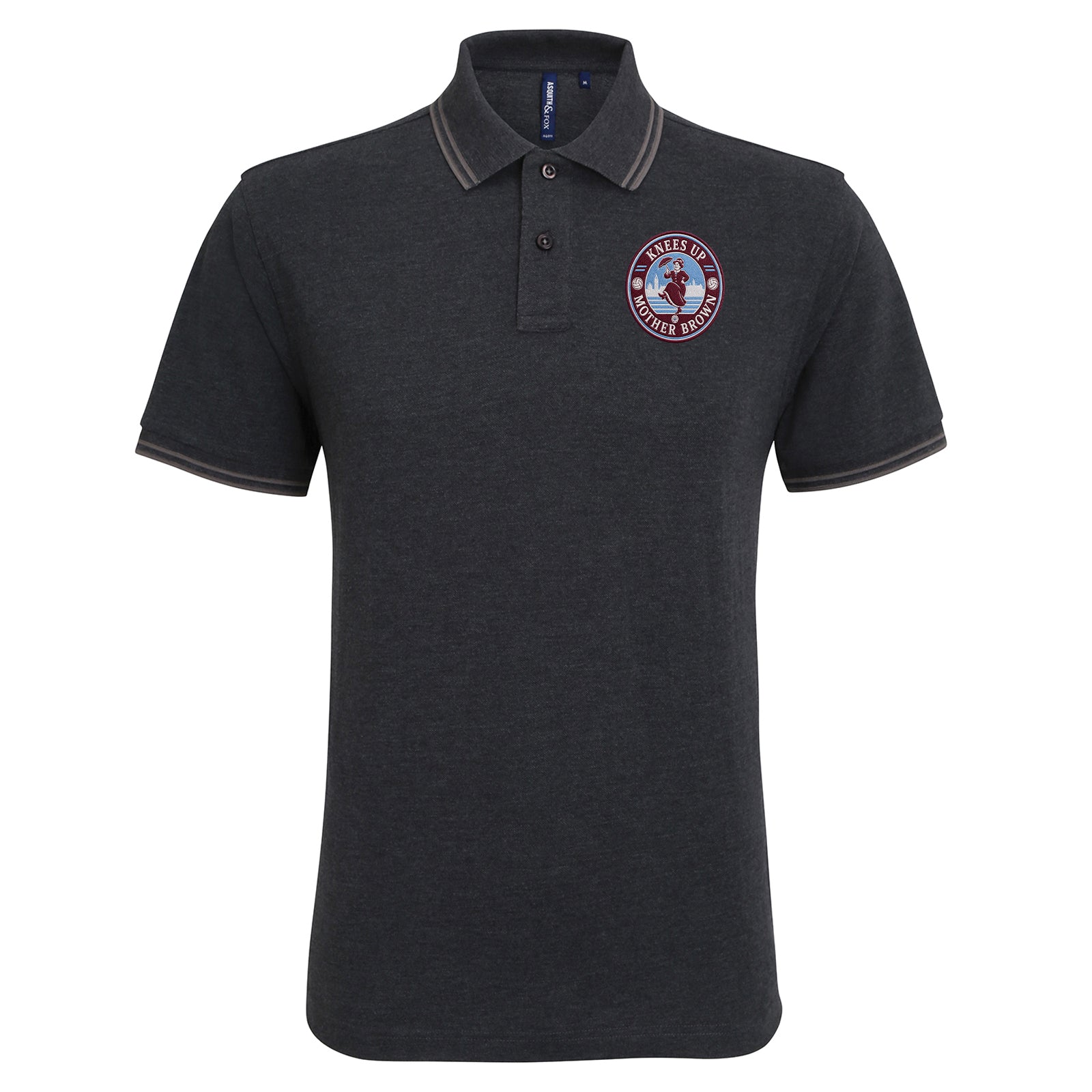 Knees Up Mother Brown West Ham KUMB Tipped Polo Shirt 