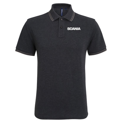 Scania Trucks Tipped Polo Shirt