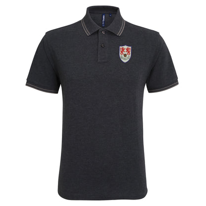 Retro Millwall 1956 Embroidered Tipped Polo Shirt