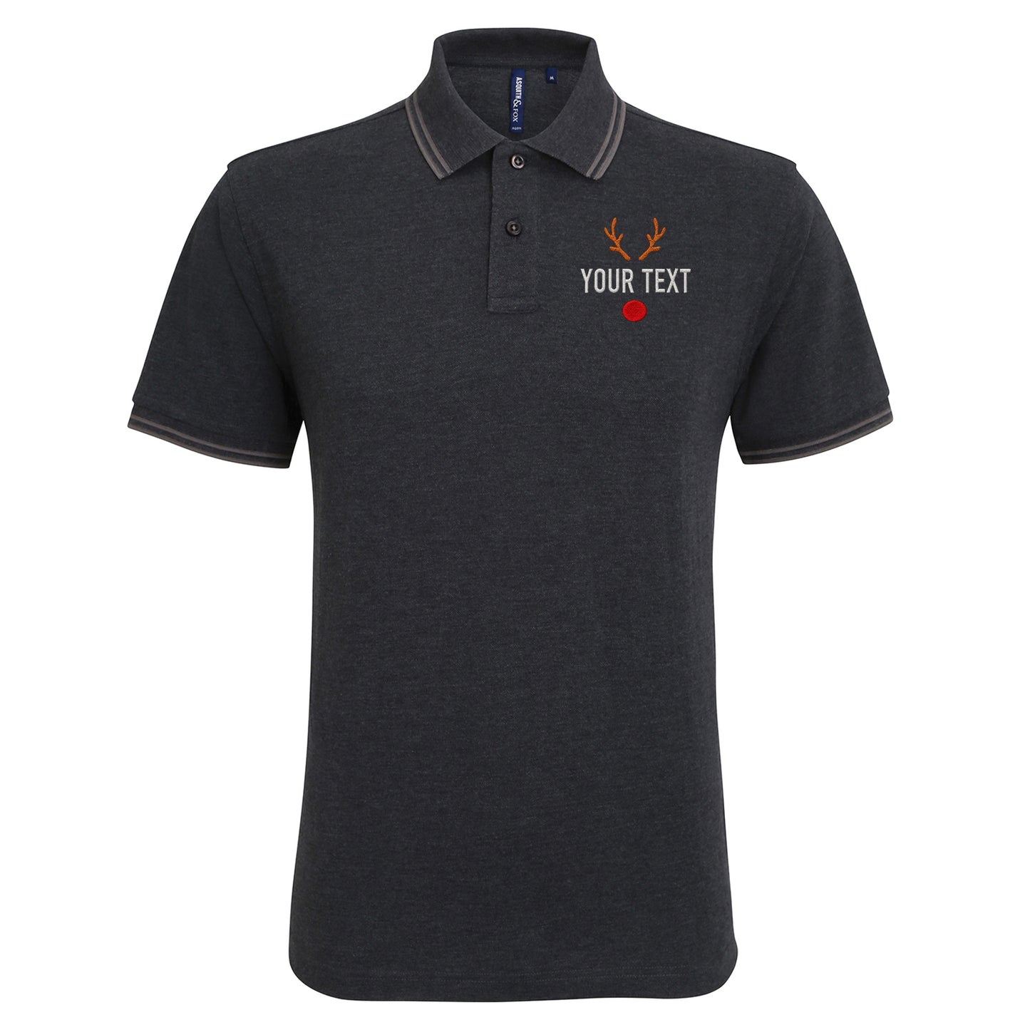 Reindeer Tipped Polo Shirt