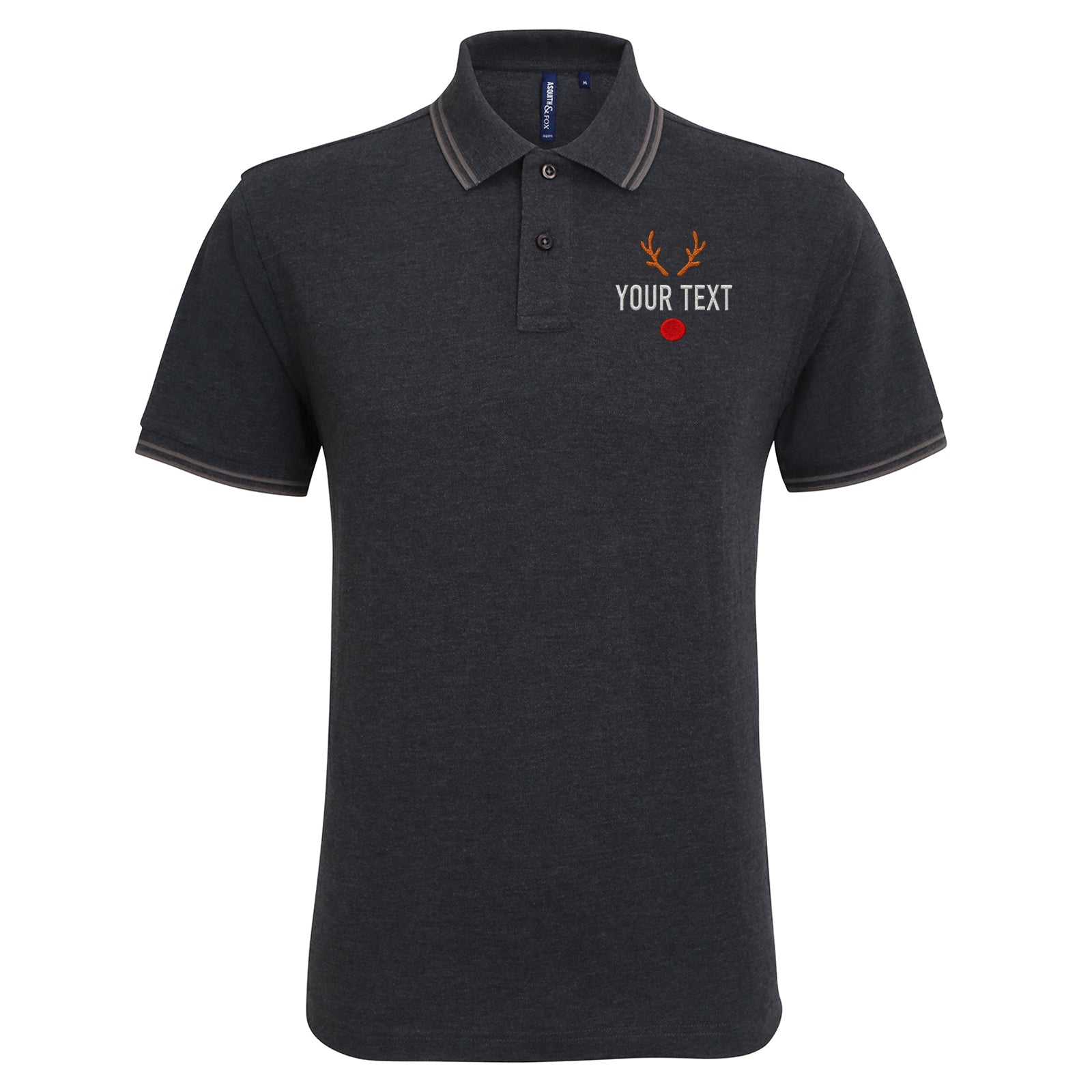 Reindeer Tipped Polo Shirt