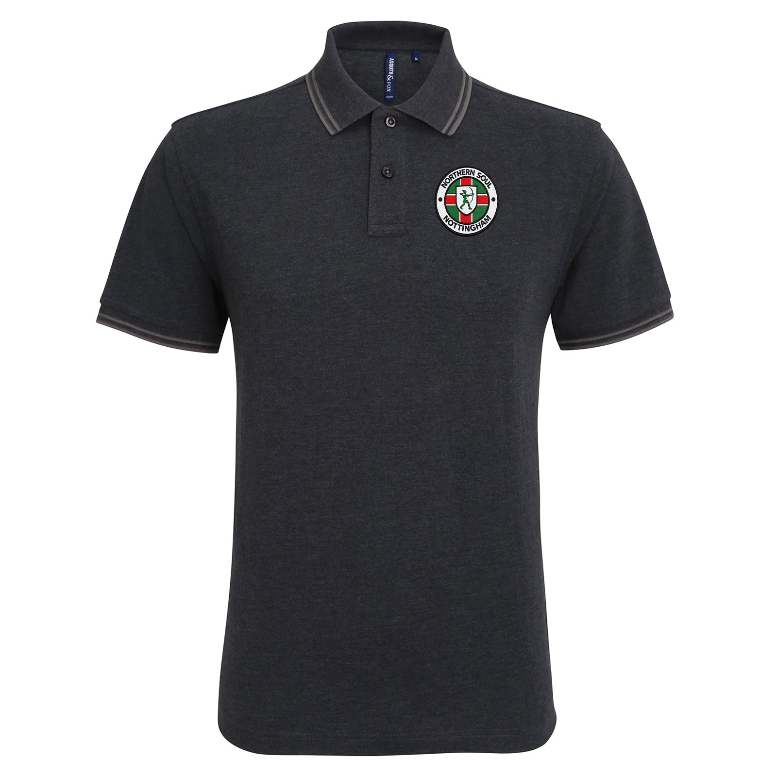 Northern Soul Nottingham Tipped Polo Shirt