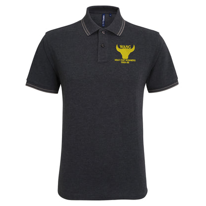 Retro Oxford Milk Cup Winners 1985-86 Embroidered Tipped Polo Shirt