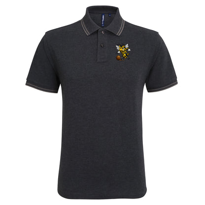 Alloa Athletic 1960s Tipped Polo Shirt