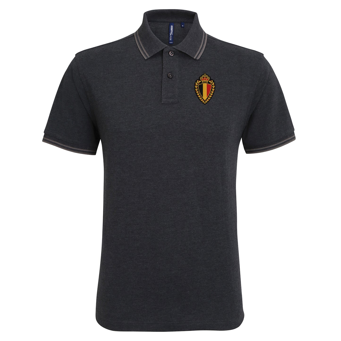 Classic Belgium Football Tipped Polo Shirt