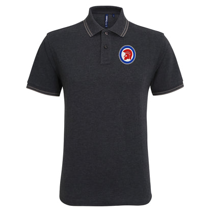 Trojan Helmet Roundel Tipped Polo Shirt
