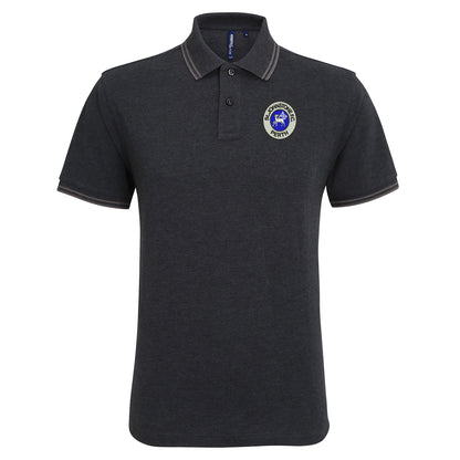 Retro St Johnstone 1980 Embroidered Tipped Polo Shirt