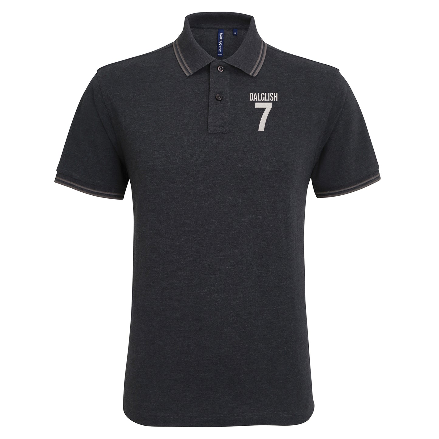 Kenny Dalglish Liverpool Football Tipped Polo Shirt