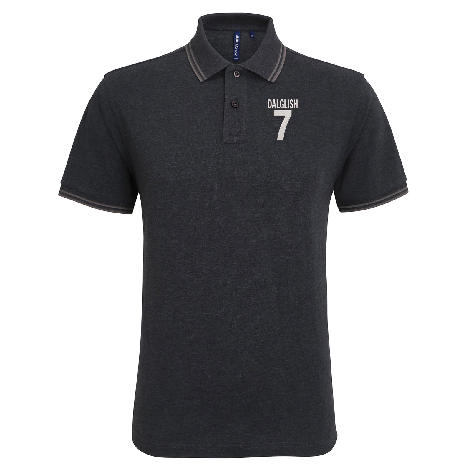 Kenny Dalglish Liverpool Football Tipped Polo Shirt