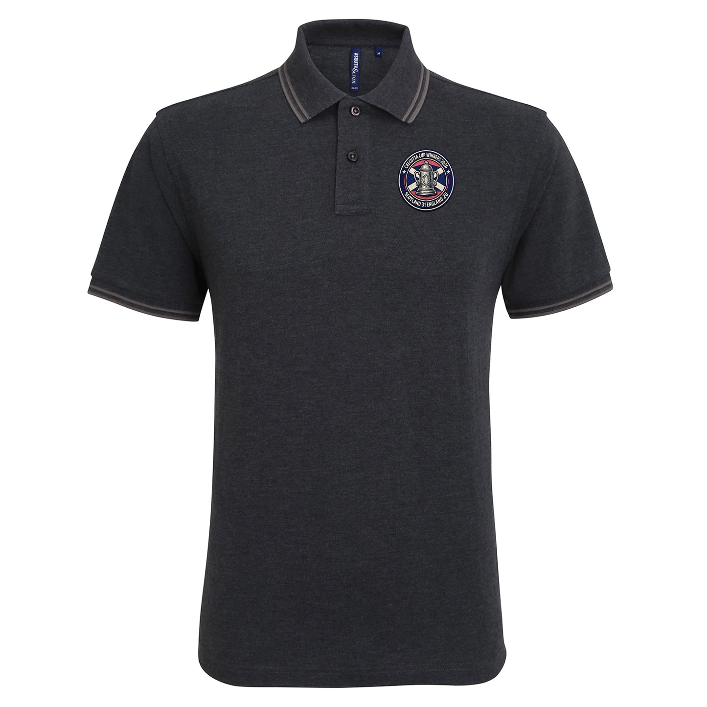 Scotland Calcutta Cup 2026 Tipped Polo Shirt