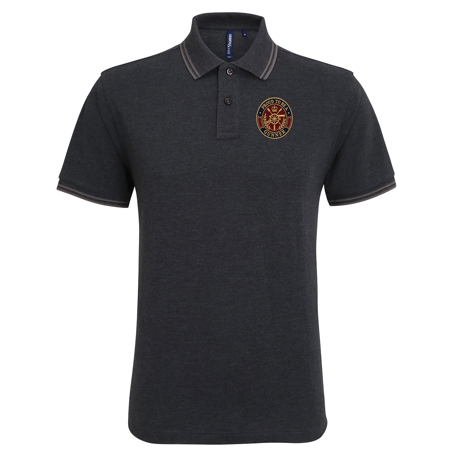 Proud to Be a Gunner Tipped Polo Shirt 