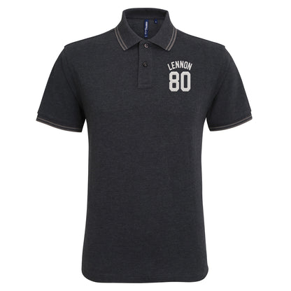 John Lennon Football Tipped Polo Shirt