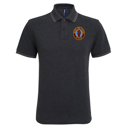 Sandro Aston Villa Til I Die Football Tipped Polo Shirt