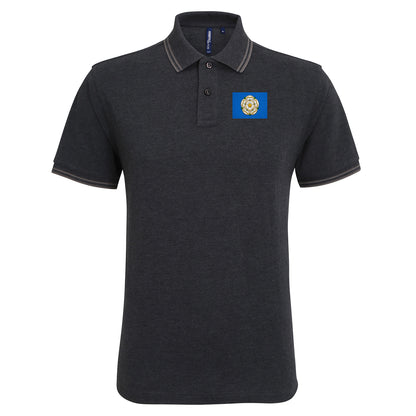 Flag of Yorkshire Tipped Polo Shirt