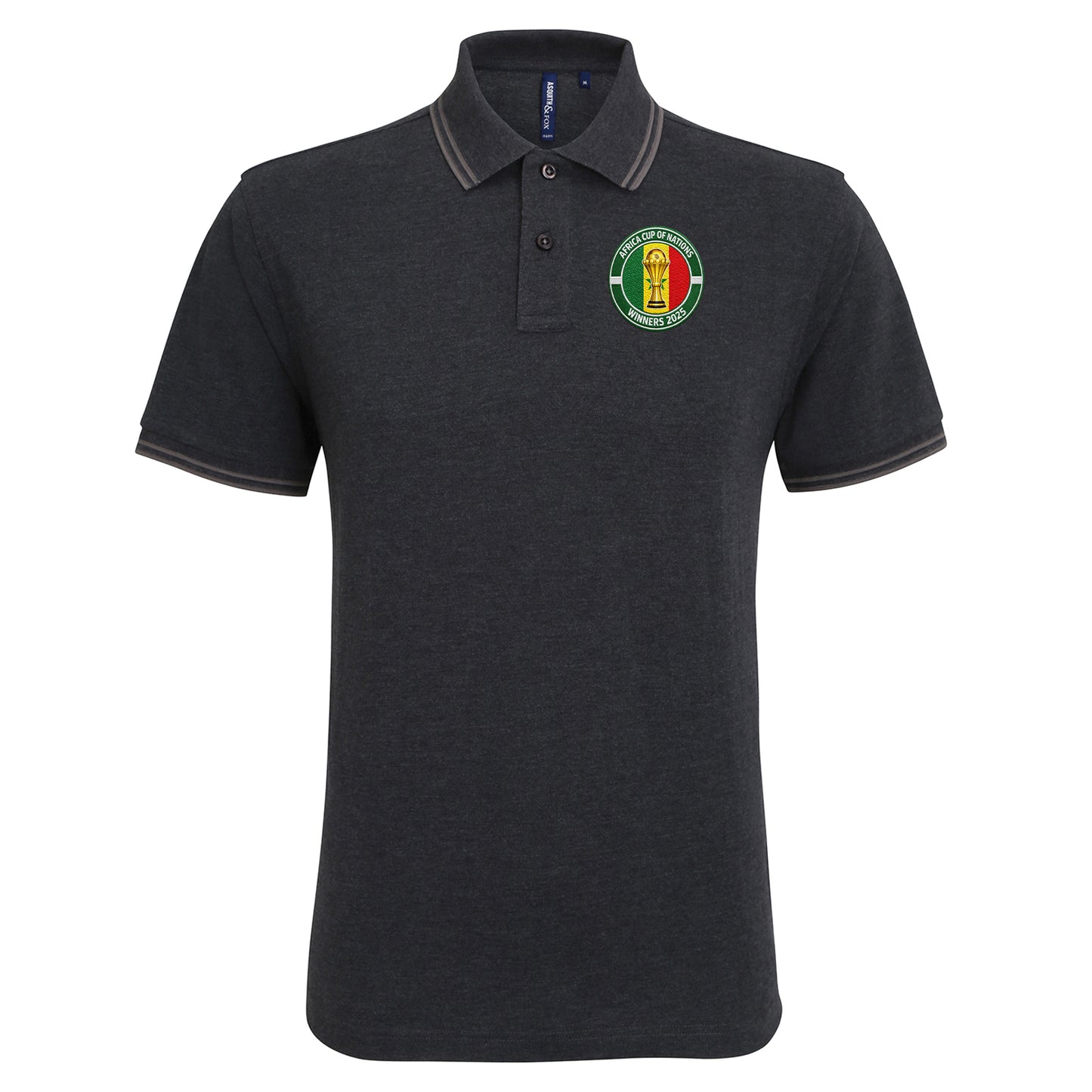 Senegal AFCON Winners 2025 Tipped Polo Shirt
