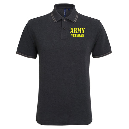 Army Veteran Tipped Polo Shirt