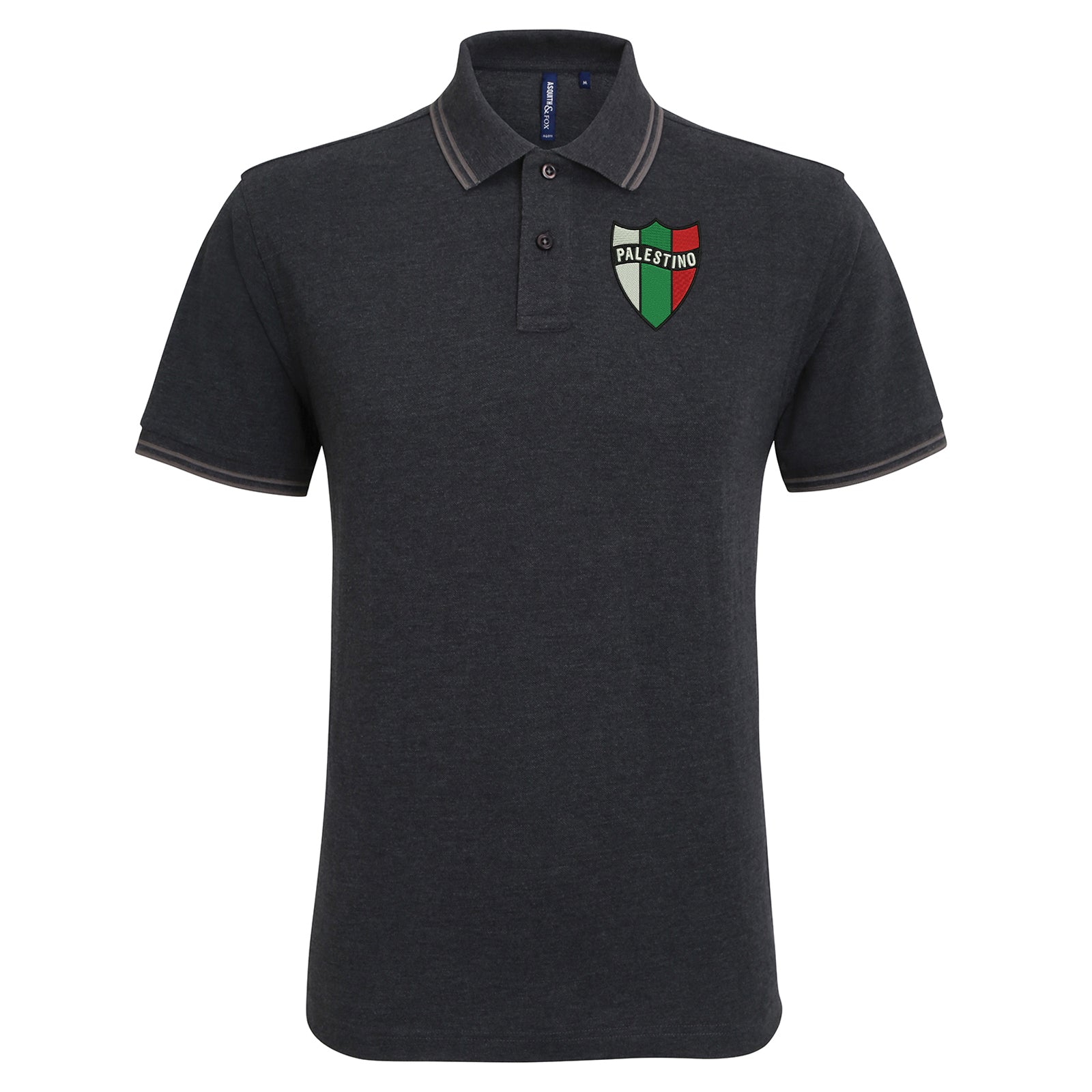Palestino Football Tipped Polo Shirt