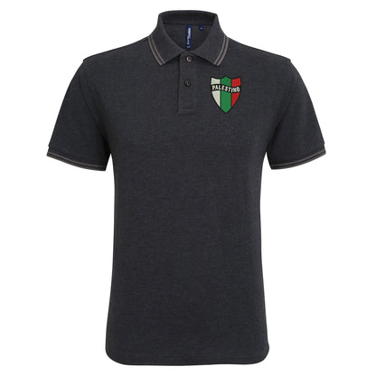 Palestino Football Tipped Polo Shirt