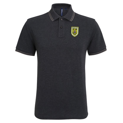 Retro Swansea 1922 Embroidered Tipped Polo Shirt