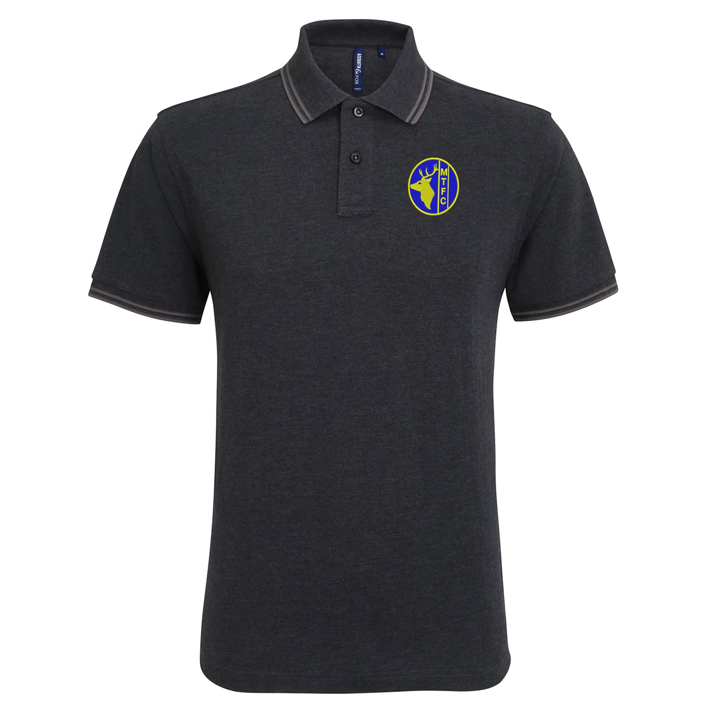Retro Mansfield 1984 Embroidered Tipped Polo Shirt