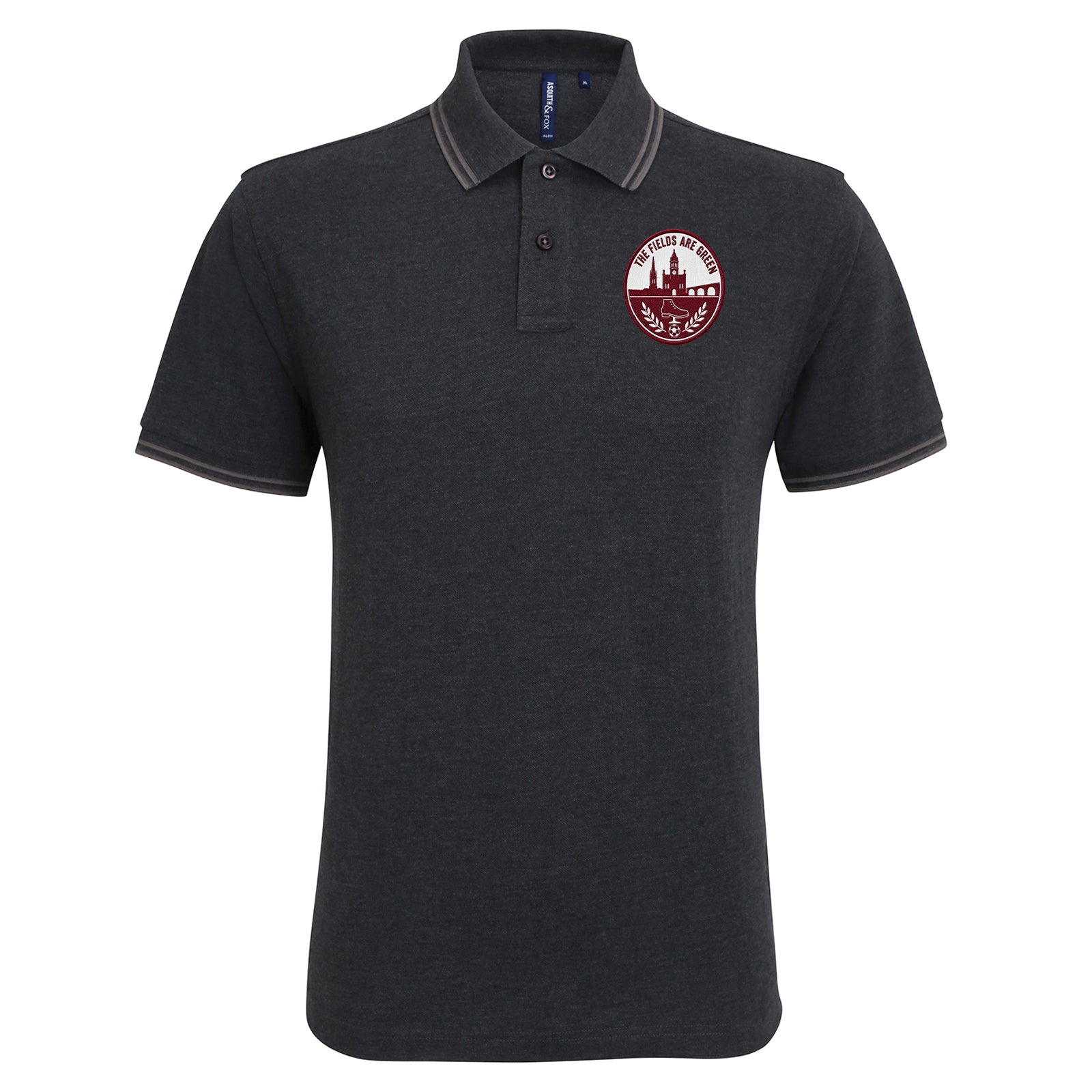 The Fields Are Green Northampton Football Tipped Polo Shirt