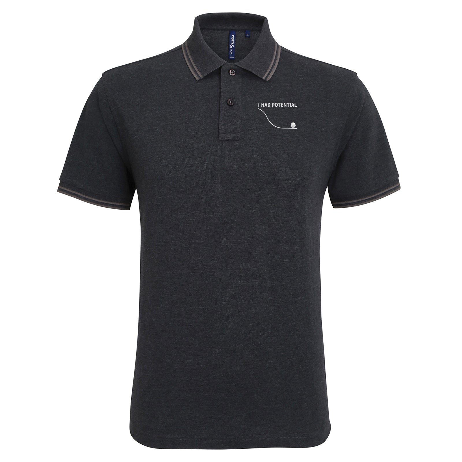 I Had Potential Tipped Polo Shirt