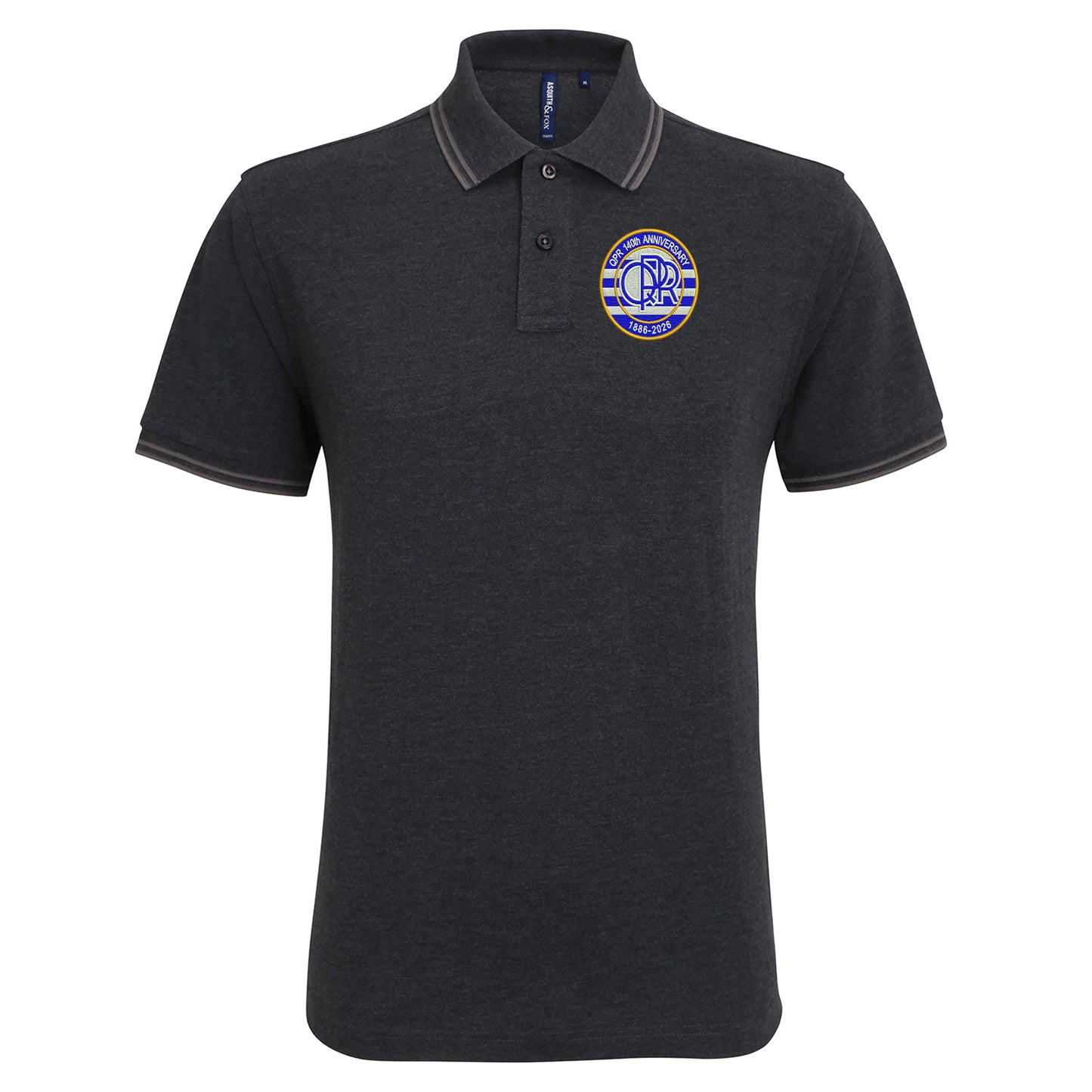 QPR 140th Anniversary 1886-2026 Embroidered Tipped Polo Shirt
