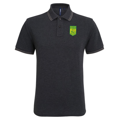 Retro Newton Heath LYR Embroidered Tipped Polo Shirt