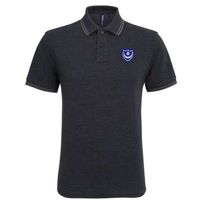Portsmouth 1967 Embroidered Tipped Polo Shirt