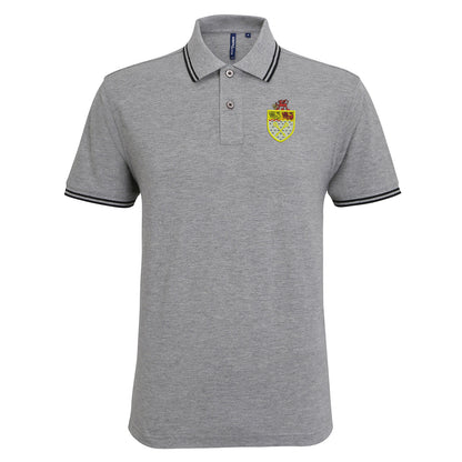 Retro Wrexham 1967 Embroidered Tipped Polo Shirt
