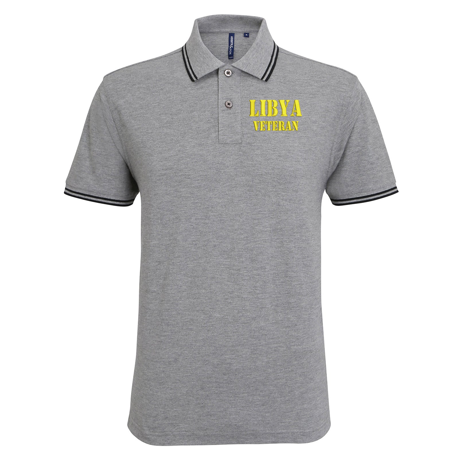 Libya Veteran Tipped Polo Shirt 